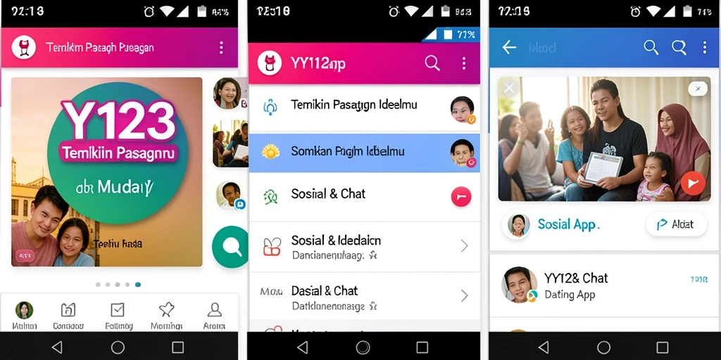 Antarmuka YY123 yang menarik dan mudah digunakan.