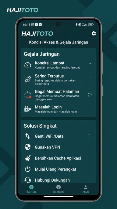 Tampilan link alternatif hajitoto